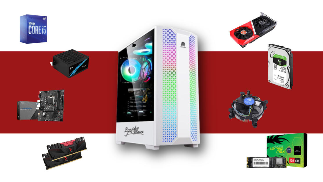 PC build: case, CPU, GPU, motherboard, RAM and storage